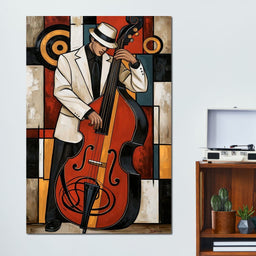 Cool Jazz Rhythm And The Upright Bass - NicheCanvas