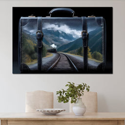 Mountain Rail Journey Escape - NicheCanvas