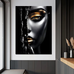 Golden Shadows Elegance - NicheCanvas