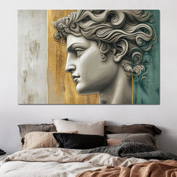Gilded Classical Profile - Wildrose Creations - NicheCanvas