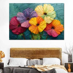 Bloomstorm in Brushstrokes - TooplesArt - NicheCanvas