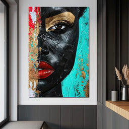 Golden Gaze of Mystery - NicheCanvas