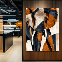Measured Strides Through Geometric Plains - NicheCanvas