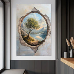 Panoramic Tranquility Portal - NicheCanvas