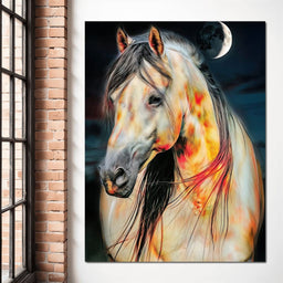 Nightfire Stallion - TooplesArt - NicheCanvas