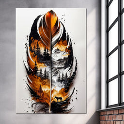 Nature in a Feather - Johanjjf - NicheCanvas