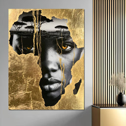 Ancestral Roots Emerging From Gilded Soil - NicheCanvas