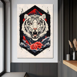 Siberian Tiger Roar - NicheCanvas