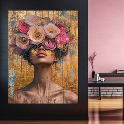 Golden Petals Hair - NicheCanvas