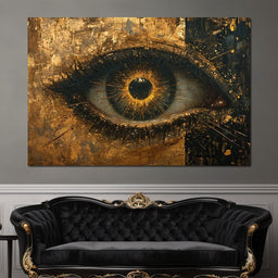  Golden Glimpse Into the Soul B - NicheCanvas