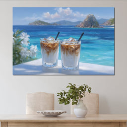 Tropical Iced Coffee Escape - NicheCanvas