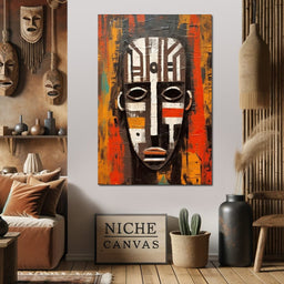 Tribal Mask 13 - Sakeem Gibbs - NicheCanvas