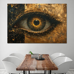 Golden Glimpse Into the Soul - NicheCanvas