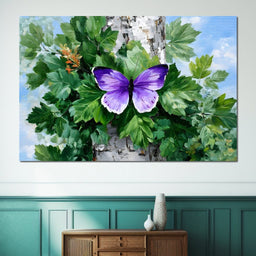 Fluttering Nature's Embrace - NicheCanvas