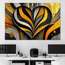 Golden Heartbeat Essence - NicheCanvas