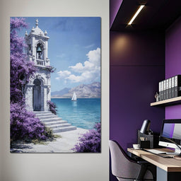 Bell Tower by the Sea Breeze - NicheCanvas
