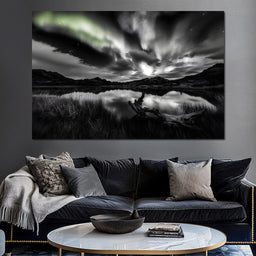 Eternal Wilderness Light Green Glow - NicheCanvas