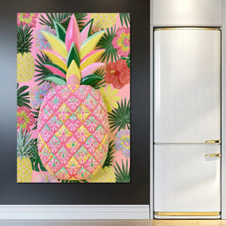 Tropical Solstice Island Pineapple - NicheCanvas
