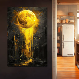 Golden Monolith Meltdown - NicheCanvas