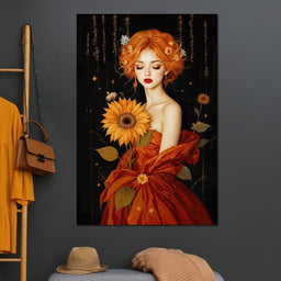 Lady Sunflower - TooplesArt - NicheCanvas