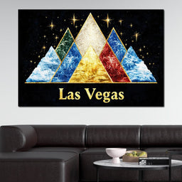 Vegas Golden Horizon of Night Stars - NicheCanvas