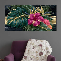 Gilded Petals Beneath The Canopy - NicheCanvas