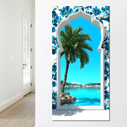Tropical Window to Tranquility - NicheCanvas