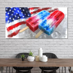 Patriotic Popsicle Delight - NicheCanvas