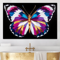 Neon Jewel Butterfly Flight - NicheCanvas