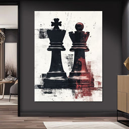 Chess Kings Encounter Majesty - NicheCanvas