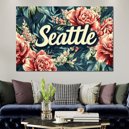 Seattle Floral Symphony - NicheCanvas