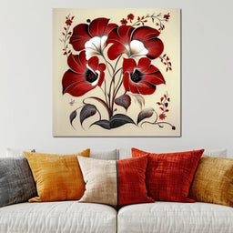 Batik Blooms - TooplesArt - NicheCanvas
