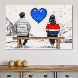 Love in Winter Reverie - NicheCanvas