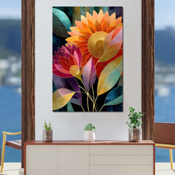 Radiant Blooming Spectrum - NicheCanvas