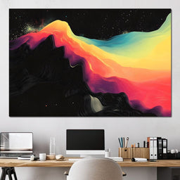Transcendent Color Waves - NicheCanvas