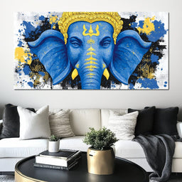 Ganesha Golden Majestic Tranquility - NicheCanvas