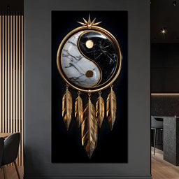 Golden Balance Dreamcatcher Marble - NicheCanvas