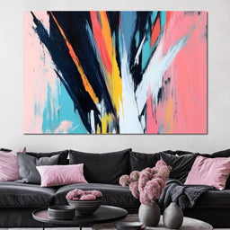 Abstract Dynamic Color Burst - NicheCanvas