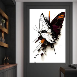 Butterfly Geometric Fusion - NicheCanvas