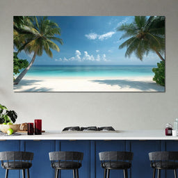 Tropical Tranquility Shoreline - NicheCanvas
