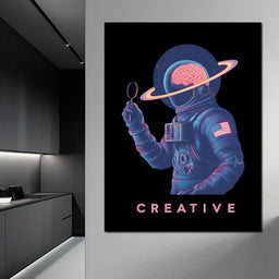 Neon Astro Mind Odyssey - NicheCanvas