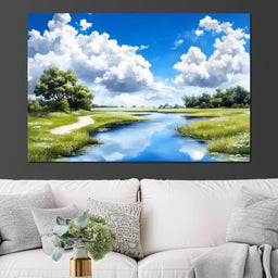 Reflective Tranquil Daydream - NicheCanvas