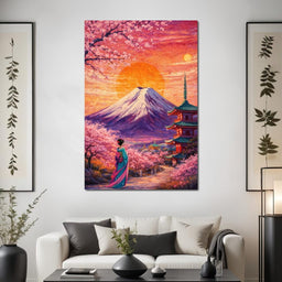 Sakura Sun Ascension - TooplesArt - NicheCanvas