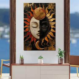 Solar Lunar Symbiosis - NicheCanvas