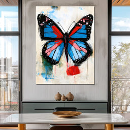 Vibrant Ascent of the Painted Wing - NicheCanvas