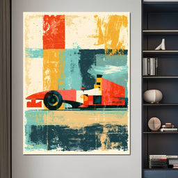 Grand Prix Abstract Motion - NicheCanvas