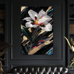 Radiant Petals Night Elegance - NicheCanvas