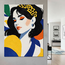 Vivid Leopard Headband Muse - NicheCanvas