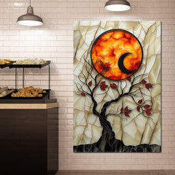 Solar Flare Through Leaves - NicheCanvas