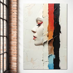 Painted Visage Fragmented - NicheCanvas